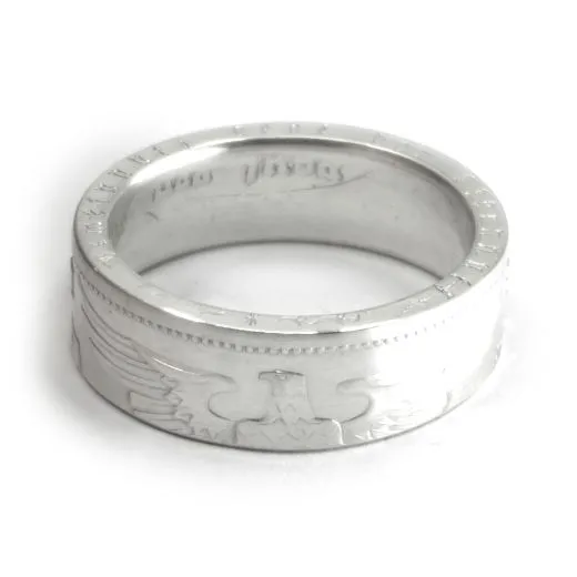 Münzring Deutsches Reich 5 Reichsmark Adler 1936-39 Silber 900er Größe 52 bis 72 • Finish Silber