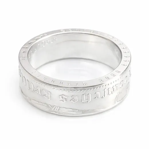 Münzring Deutsches Reich 5 Reichsmark Adler 1936-39 Silber 900er Größe 52 bis 72 • Finish Silber