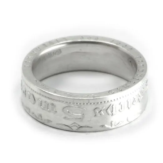 Münzring Deutsches Reich 5 Reichsmark Hindenburg 1935-36 Silber 900er Größe 52 bis 72 • Finish Silber