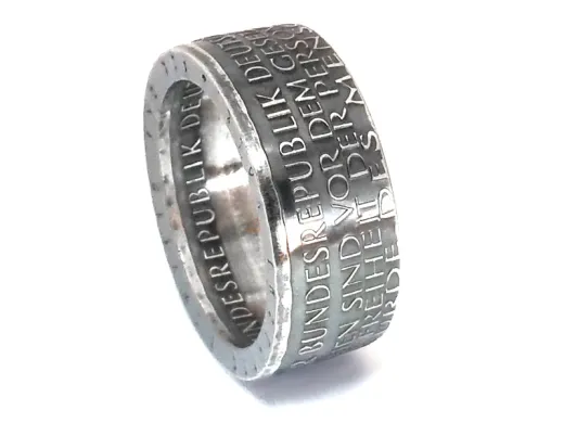 Münzring 10 Mark 1999 50 Jahre Grundgesetz Silber 925er Größe 56 bis 72