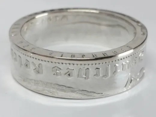 Münzring 2 Reichsmark Silber Adler 1936-39 Silber 625er Größe 52 bis 62