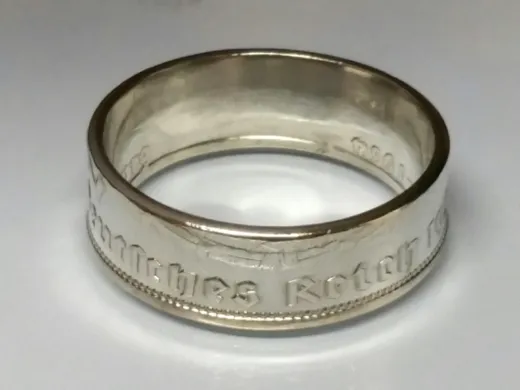 Münzring 2 Reichsmark Silber Adler 1936-39 Silber 625er Größe 52 bis 62