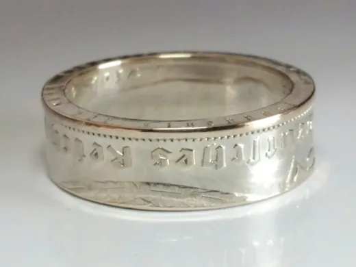 Münzring 2 Reichsmark Silber Adler 1936-39 Silber 625er Größe 52 bis 62