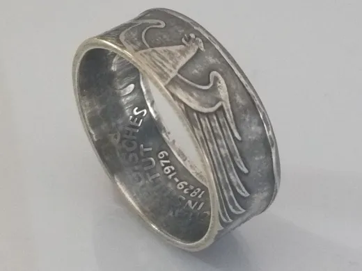 Münzring 5 Mark 1979 Archäologisches Institut Silber 625er Größe 54 bis 72