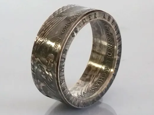 Münzring 5 Mark 1976 Grimmelshausen Silber 625er Größe 54 bis 72
