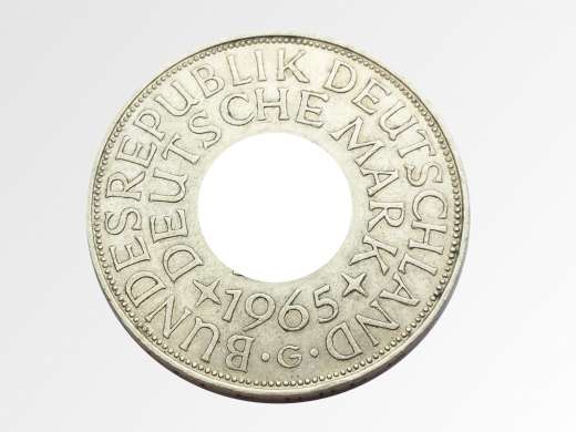 Münzring 1968 BRD 5 Mark mit Datum Heiermann Silberadler Silber 625er