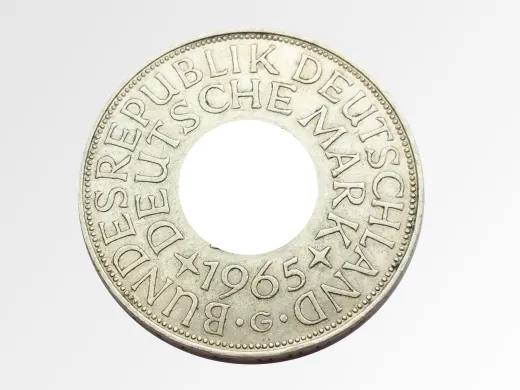 Münzring 1969 BRD 5 Mark mit Datum Heiermann Silberadler Silber 625er