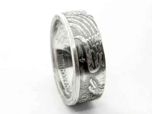 Münzring Griechenland 30 Drachmen Adler 1964 Silber 835er Größe 56 bis 72