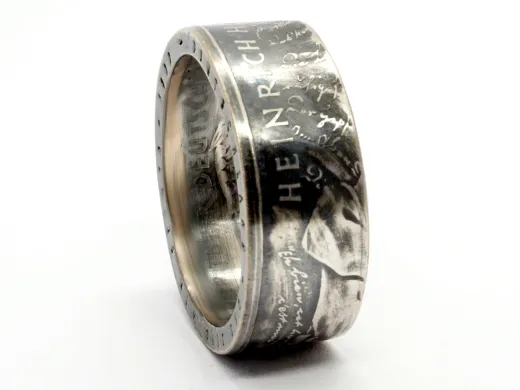 Münzring BRD 10 Mark 1997 Heinrich Heine Silber 625er Größe 56 bis 72