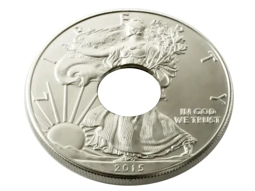 Münzring USA Silver Eagle Feinsilber 999er Größe 66 bis 76