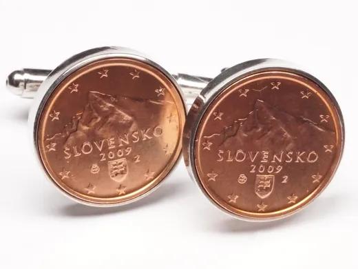 Manschettenknöpfe 2 Cent Slowakei Kriváň Ø 20mm