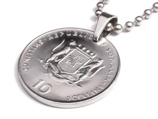 Anhänger Sternzeichen Hase Münze 10 Schilling Somaliland Ø 25 mm