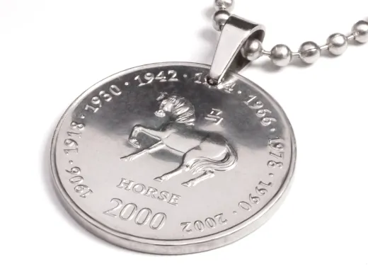 Anhänger Sternzeichen Pferd Münze 10 Schilling Somaliland Ø 25 mm