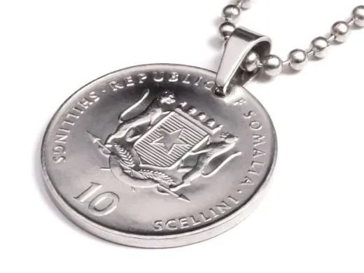 Anhänger Sternzeichen Schlange Münze 10 Schilling Somaliland Ø 25 mm