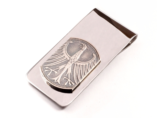 Geldclip 5 DM Deutschland Silberadler vintage personalisierbar