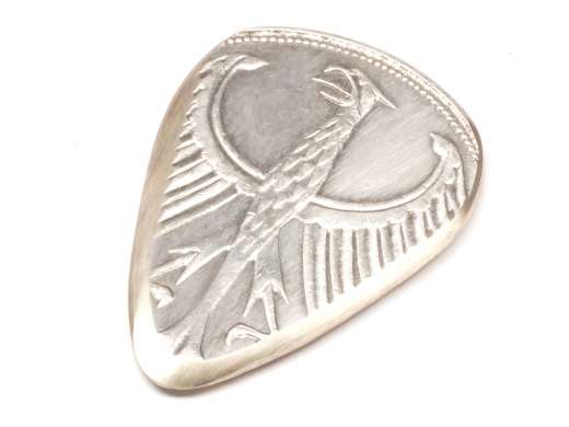 Metall Plektrum 5 Mark Münze Deutschland Silberadler Silber 625er