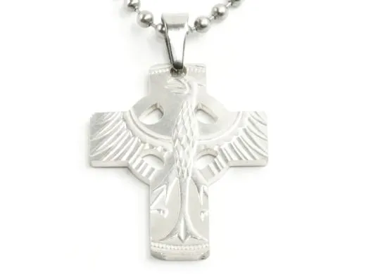 Anhänger 5 DM Silberadler KREUZ mit Kugelkette