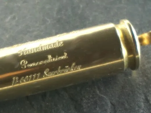 Schlüsselanhänger original Patrone .308 Win Messing
