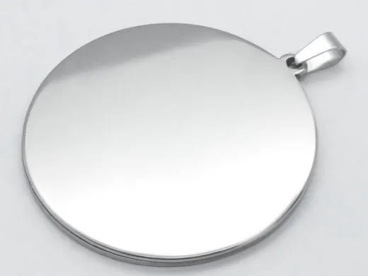Anhänger Rohling Edelstahl Rund / Innen Ø 30 mm