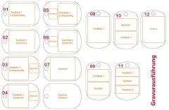 Dog Tag Anhänger aus eloxiertem Aluminium • Inklusive 10cm Kugelkette personalisierbar