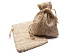 Leinensäckchen mit Kordelzug Außenmaß: 18 x 13 cm