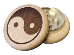 Holz Grinder - Kräutermühle - 2 Teile Ø 53 mm verschiedene Motive