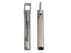 Anhänger Quader aus Edelstahl Farbton Silber • Personalisierbar