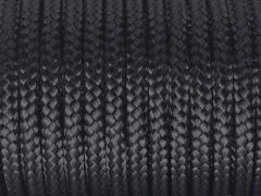 Segeltau Ø 5,0 mm Schwarz 0,5 Meter