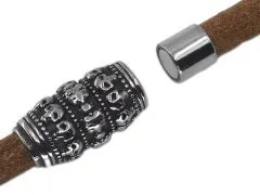 Magnetverschluss Edelstahl für Schnüre Ø 8,0 mm • Vintage