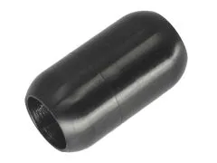 Magnetverschluss Edelstahl für Schnüre Ø 8,0 mm • Schwarz