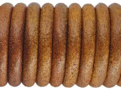 Lederschnur rund Ø 8,0 mm Hellbraun Vintage 0,5 Meter