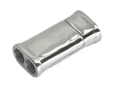 Magnetverschluss Edelstahl für Schnüre 2 x Ø 4,0 mm