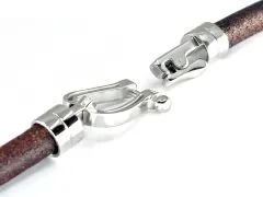 Schnappverschluss Edelstahl für Schnüre Ø 6,0 mm • Silber glänzend