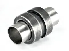 Magnetverschluss Edelstahl für Schnüre Ø 6,0 mm • Vintage