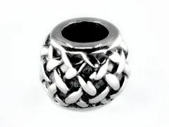 Spacer - Zwischenstück aus Edelstahl für Schnüre Ø 5,0 mm • Vintage