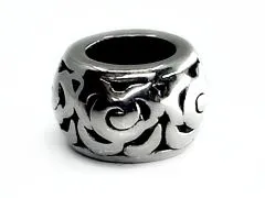 Spacer - Zwischenstück aus Edelstahl für Schnüre Ø 4,0 mm • Vintage