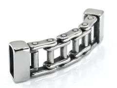 Zwischenteil aus Edelstahl für Schnüre Ø 2 x 6 mm • Vintage