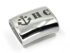 Spacer - Zwischenstück aus Edelstahl für Schnüre Ø 2 x 6,0 mm