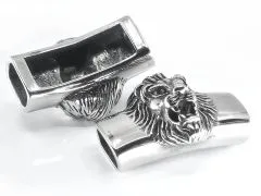 Zwischenteil aus Edelstahl für Schnüre Ø 2 x 6 mm • Vintage