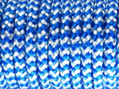 Segeltau Ø 5,0 mm Blau-Weiß 0,5 Meter