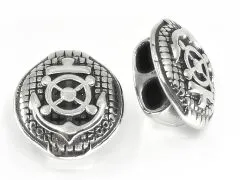 Zwischenteil aus Edelstahl für Schnüre Ø 2 x 5 mm • Vintage