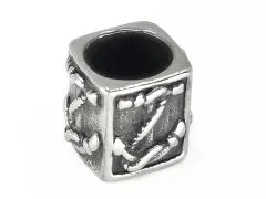 Spacer - Zwischenstück aus Edelstahl für Schnüre Ø 8,0 mm • Vintage