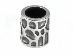 Spacer - Zwischenstück aus Edelstahl für Schnüre Ø 8,0 mm • Vintage