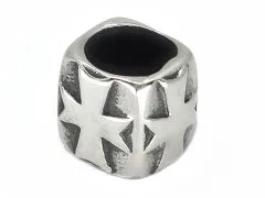 Spacer - Zwischenstück aus Edelstahl für Schnüre Ø 8,0 mm • Vintage