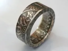 Münzring BRD 10 Euro 2005 Bayrischer Wald Silber 925er Größe 56 bis 74