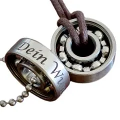 Anhänger Skateboard Kugellager aus Edelstahl • Personalisierbar