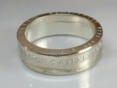 Münzring Deutsches Reich 5 Reichsmark Adler 1936-39 Silber 900er Größe 52 bis 72 • Finish Silber