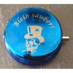 Taschenaschenbecher Ø 50 mm • Farbe Blau Metallic