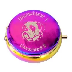 Taschenaschenbecher Ø 50 mm • Farbe Rainbow Metallic