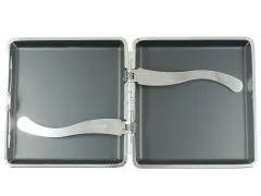 Zigarettenetui mit Gravur für 20 Zigaretten MONOGRAMM 02 • Farbe Schwarz • Lasergravur